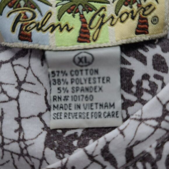 Palm Grove Womens T-Shirt Multi-Color Size XL Cotton Blend Short Sleeve Stretch - Picture 7 of 12